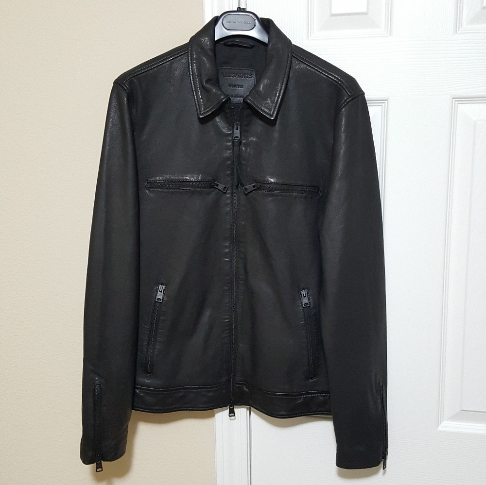 All Saints Karl Leather Jacket